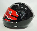 Mt Kask Mt Revenge 2 Solıd A11 Gloss Black Şeffaf Vizörlü 2XL