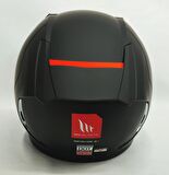 Mt Kask Mt Revenge 2 Solid A1 Matt Black Şeffaf Vizörlü 2XL