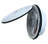 Modern Teknik 20 Cm Kapaklı Cam ve Duvar Aspiratörü 320 m³/h 1400 RPM