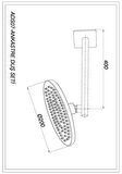 GPD Atros MTA65 Gümüş Yuvarlak Yan Tavandan Banyo Bataryası Seti