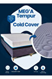 Meg'a Tempur Cold Cover Yatak Pedi&şiltesi Fermuarlı Yıkanabilir Yatak Kılıfı
