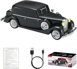 Marsilyan Retro Araba Taşınabilir Hoparlör Altın USB - Aux 3D Surround Ses Özellikli Işıklı