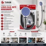MİLANO VAKUMLU - SİLİKON LÜKS DUŞ SETİ DUŞ BAŞLIK=MİX SİLİKON HORTUM=1.5MT MAFSAL=3 KADEME (4887)