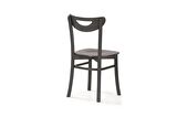 DAMLA SABİT MASA VE ALMAN SANDALYE TAKIMI, CEVİZ ANTRASİT, 125x80