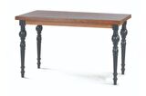 DAMLA SABİT MASA VE KAPALI KELEBEK SANDALYE TAKIMI, ANTRASİT, 125x80