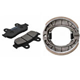 HONDA SPACY 110/ALPHA, ACTİVA S 125,PS 150 RKS SPONTİNİ UYUMLU YAN SANAYİ FREN BALATA TAKIM