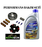 Mondial 50 Air Time Performans Ön Varyatör Yağlı Bakım seti Premico 10w40 M1403