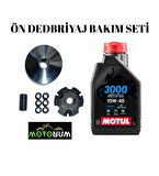 Kuba Space 50 Pro Yarım Ön Varyatör Yağlı Bakım seti Motul 3000 10w40 M1610