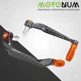 Ducati Monster 620 Manet Koruma Karbon Desenli-Turuncu Dekorlu-Mkm23011