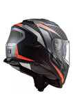 Motopars Storm 2 Racer Mat Tıtanıum-turuncu Kask
