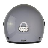 FR612 Gri Motosiklet Kaskı Güneş Vizörlü Yarım Açık Motorcu Kask