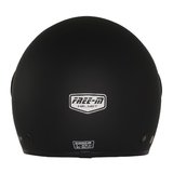 FR612 Mat Siyah Motosiklet Kaskı Güneş Vizörlü Yarım Açık Motorcu Kask