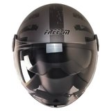 FR612 Rebo Motosiklet Kaskı Güneş Vizörlü Yarım Açık Motorcu Kask