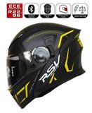 FR-965 Durcan Yellow Motosiklet Kaskı Çene Açılır Güneş Vizörlü Motorcu Kask