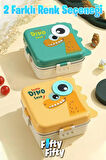 Portable Lunch Box İki Katlı Paslanmaz Çelik Kolay Kilitlenir Sefer Tası – 1200 Ml