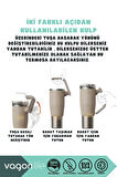 Çift Duvarlı Tumbler Pipetli Ice-Cream Unicorn Pipetli Milkshake Bardağı - 450 Ml.