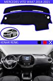 Mitsubishi Lancer 2003-2007 İçin Uygun Torpido Koruma Halısı Siyah Kenar Renk Mavi