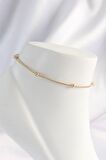 MuI MuI 316L Çelik Gold Renk Minimal Topçuk Model Halhal