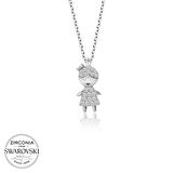 MuI MuI Swarovski Taşlı Gümüş Çocuk Bayan Kolye