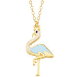 MuI MuI Gümüş Gold Flamingo Kadın Kolye