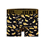 Munivy Juan Raul Muz Desenli Siyah Rahat Erkek Boxer
