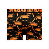 Munivy Juan Raul Sosis Köpek Desenli Gri Rahat Erkek Boxer