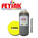 Feyink® Forni Ecosolvent Dijital Baskı Boyası Epson DX5 Kafa Uyumlu Yellow (Sarı) -1000ml-