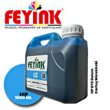 Feyink® Hp Vivera T Serisi Plotter DYE Kartuş Dolum Mürekkebi T610/T770/T790/T795/T920/T2300/LC (Light Cyan) -1000ml-
