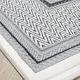 Artemis Halı Murano 09165B Gri Krem Çerçeve Desen Yün Halı