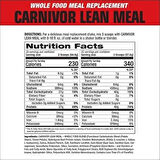 Musclemeds Carnivor Beef protein isolate Lean Meal Protein gainer (Öğün protein tozu) 1950 Gram