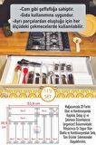 Çekmece Içi Modüler Şeffaf Organizer Set 11 Adet Dolap Düzenleyici Makyaj Takı Organizer