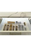 Çekmece Içi Modüler Şeffaf Organizer Set 11 Adet Dolap Düzenleyici Makyaj Takı Organizer