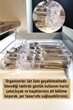14'lü Set Modüler Kaşıklık Çekmece Içi Düzenleyici Şeffaf Kepçelik Modüler Clear Organizer