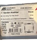 Mutlusan Vavien Anahtar Sıva Altı Beyaz 21000030101 (Çerçevesiz) (2 Adet)