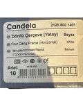 Mutlusan Candela Dörtlü Yatay Çerçeve Beyaz 21258001401