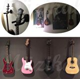 Gitar Bağlama Ukulele Duvar Askısı Standı İki Adet