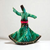Semazen Dekoratif Biblo Koyu Yeşil 22CM 