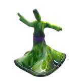 Seramik Dekoratif Semazen Biblo 22 CM Yeşil