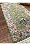 Desenli % 100 İpek 60 x 120  Yeşil Seccade