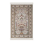 Desenli 60*120 Bej İpek Seccade 