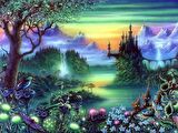 Movas Sanat Esrarengiz Ormandaki Büyüleyici Şato  / Mozaik Puzzle 75X55cm-E20234253