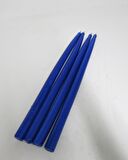 MİSSİ 4 ADET SAKS MAVİSİ UZUN ŞAMDAN MUM SETİ(42 CM)