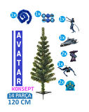 Avatar Konsept 120 CM Yılbaşı Ağacı Seti