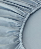 %100 COTTON (PAMUK) 160x200+30 cm FİTTED (LASTİKLİ) ÇİFT KİŞİLİK MAVİ ÇARŞAF BED SHEET