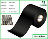 110x300 Metre Wax Ribon 10 Adet