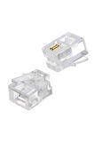 MN6 MX508 rj11 jack-100 Adet-6P/2C-ABS/Telefon SOKETİ-RJ11 Konnektör