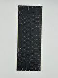 APPLE Uyumlu  A1534 12" QWERTZ İNG SİYAH Notebook Klavyesi Küçük Enter