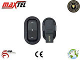 Maxtel 18207571 Cam Kaldırma Anahtarı Ön Sağ 4 Pın Siyah Opel Astra G 98-09 Zafira A 99-04 