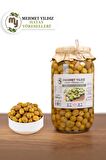 YEŞİL HALHALI  KIRMA ZEYTİN 1 KG CAM