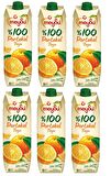 Meysu %100 Portakal Suyu 1 Lt X 6 Adet